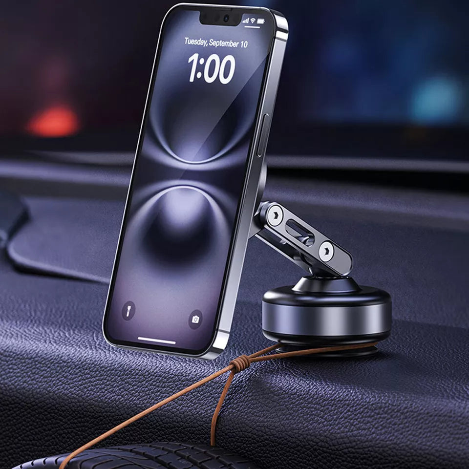Magnetic car phone holder